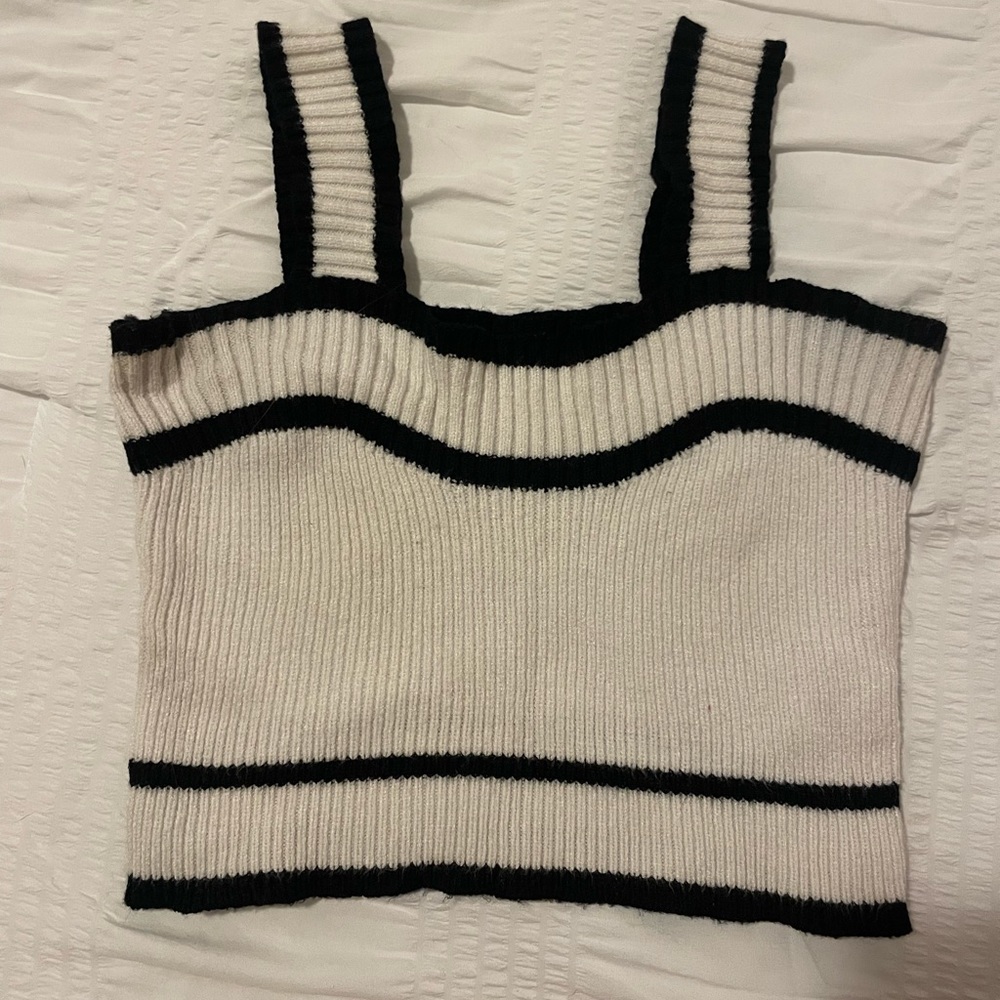 sweater knit cropped tank